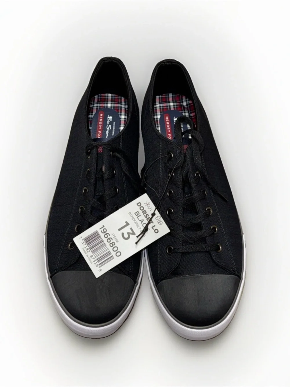 Ben Sherman Dorset Lo Sneakers Mens Size 13 Black Shoes Lace Up Low Casual Shoes